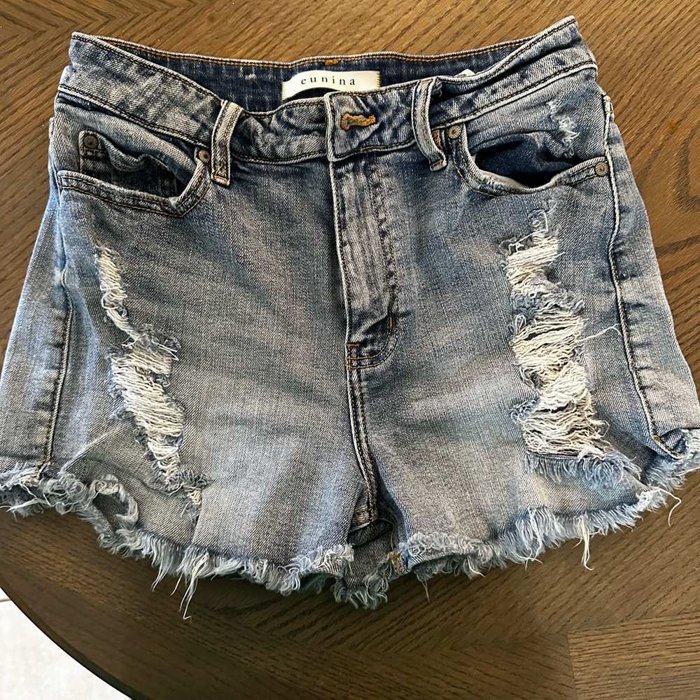 High waisted Denim shorts
